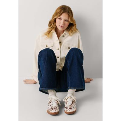 Trainingsschuh PEPE JEANS "Trainer BALL ANIMAL W", Damen, Gr. 37, braun (ecru weiß), 85% Horse Hair, 15% Pu, Schuhe