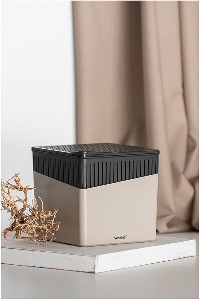 Raumentfeuchter-Nachfüllpack WENKO "Modell Cube", weiß, B:12cm H:5cm T:12cm, Klimageräte-Nachfüllpacks, Raumentfeuchter-Nachfüllpack, reduziert Luftfeuchtigkeit ohne Strom, für Räume bis 80 m³