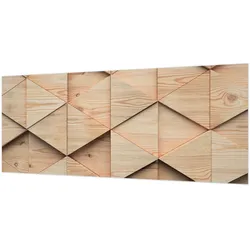 FOTOTAPETE 250x104 cm - Holzmosaik