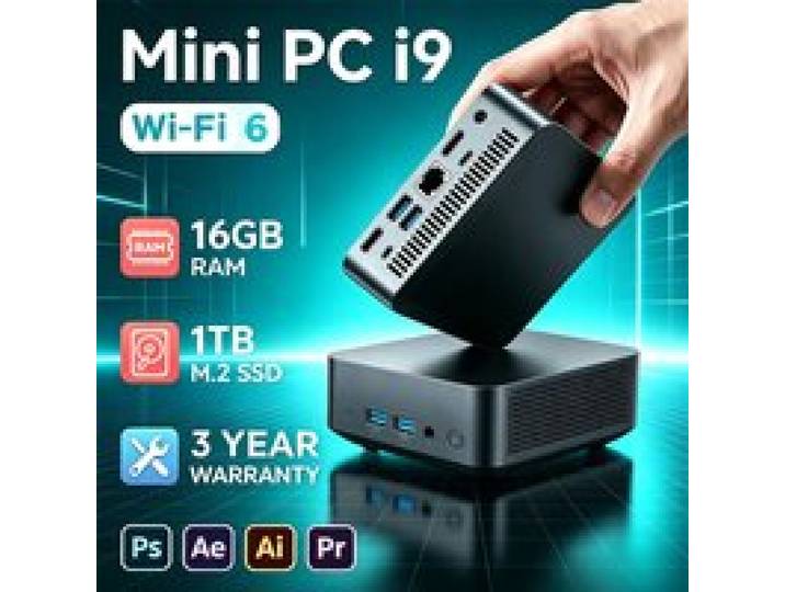 2026 NIEUWE Mini PC Intel Core i9 8950HK i3-6100 Windows 11 Pro Desktop PC Gaming Computer 16GB RAM 1TB SSD WiFi6 BT5.2 4K Mini PC