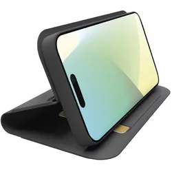 SBS Wallet Stand Case in PU für iPhone 16 black
