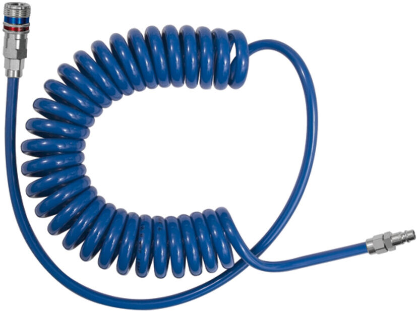 Riegler Spiralschlauch-Sicherheitskupplung-Set, PUR, Schlauchdurchmesser 12x8, 2,0 m (SP 246-122)