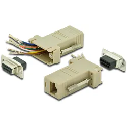 DIGITUS Adapter, DB9, RJ45, Modular DB9 F, RJ45 F