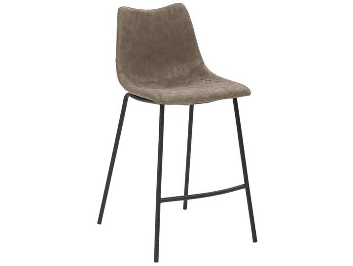 Novel Barhocker, Schwarz, Schlamm, Metall, Rundrohr, 49x99.5x55 cm, abwischbar, Stoffauswahl, Esszimmer, Barmöbel, Barhocker