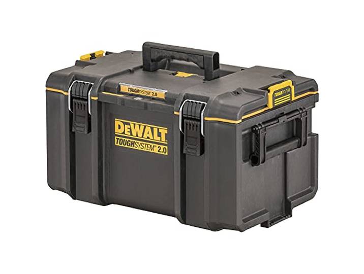 DeWalt Coffret Toughsystem Moyenne Contenance DWST83294-1 - IP65-554 x 371 x 308 mm - Capacité 50 kg - Robuste - Emplacement Tag Tool Connect - Poignées Ergonomiques
