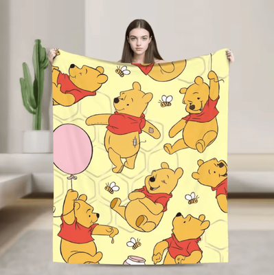 Inspire Curations Winnie The Pooh Soft Flannel Fleece Throw Blanket 6 76x102cm