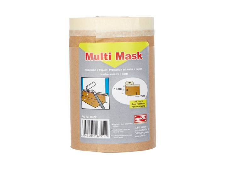 Jufol Abdeckpapier und Malerklebeband 180 mm x 20 m