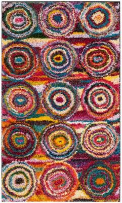 SAFAVIEH Fiesta Shag Rolanda Abstract Rug