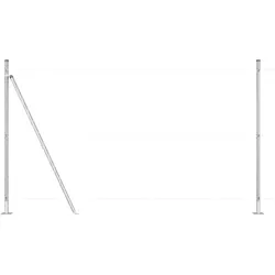 vidaXL Zaunpfosten 13 pcs Silber Stahl
