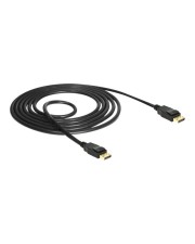 Delock Kabel DP 1.2 Stecker> 4K 1.5 m Audio/Multimedia Digital/Display/Video 1,5 m DisplayPort 20-polig Schwarz (85508)
