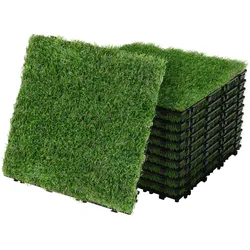 KUNSTRASEN FLIESEN 30x30 cm/11 Stück=1m2 mit Klicksystem und Drainage