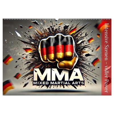 MMA Germany - Mixed Martial Arts Power (Wandkalender 2027 DIN A2 quer), CALVENDO Monatskalender