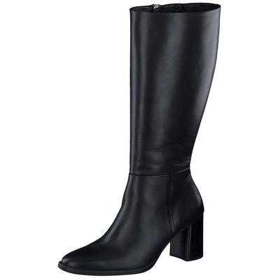 Stiefel PAUL GREEN "Paul Green Stiefel Glattleder", Damen, Gr. 38, schwarz, Glattleder, Schuhe Stiefel