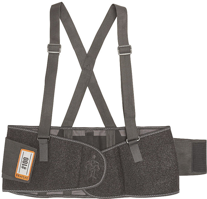 kaiserkraft Rückenstützgurt Standard, mit Hosenträgern, Größe M, Bauchumfang 710 - 820 mm, ab 5 Stk