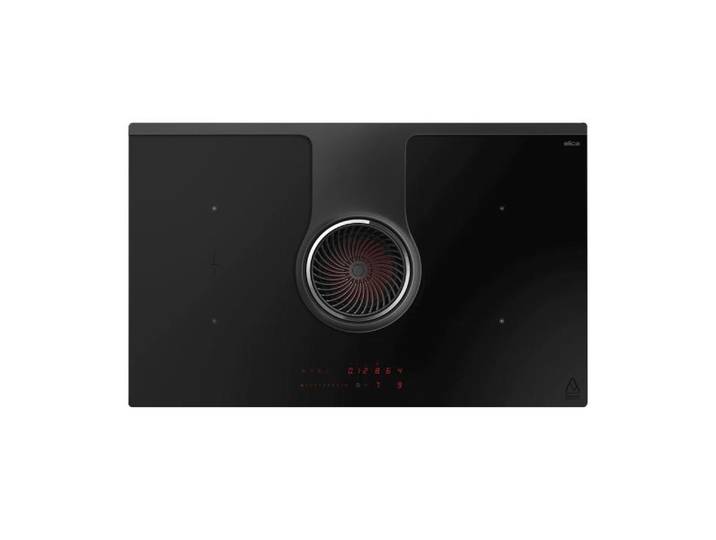 ELICA plaque à induction NIKOLATESLA ONE RAW avec hotte aspirante convertible en recyclage (Noir mat - Verre)