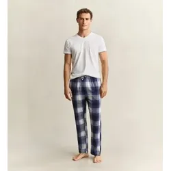 Gant für Herren. 902639306 Karierte Schlafanzughose in Marineblau (XXL), Heimtextilien, Baumwolle