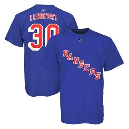 Reebok T-SHIRT NHL NAME & NR. SR für Erwachsene (M, New York Rangers, Hagelin) (M) (Reebok)