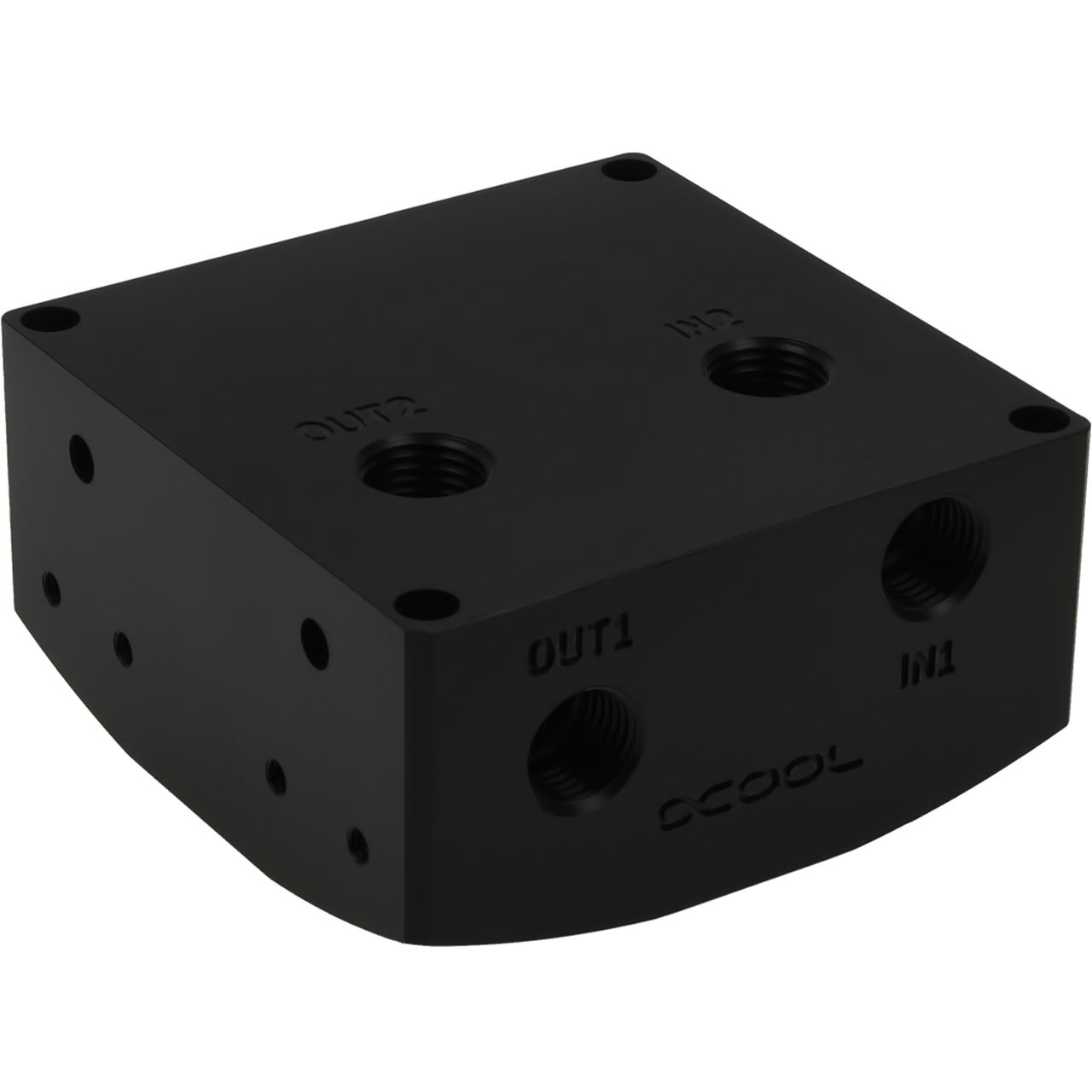 Alphacool Eisdecke D5 Aufsatz - Black Acetal G1/4 - (VPP655/TPP644/MCP655) V.3