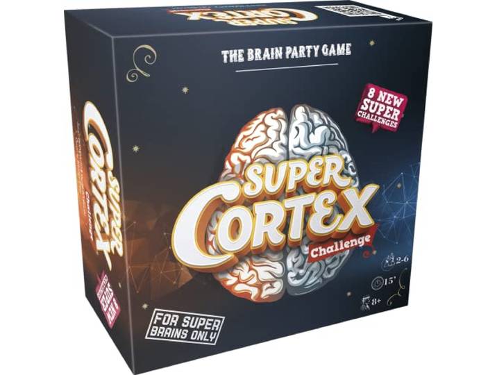 Asmodee - Super Cortex – veel uitdagingen voor je hersenen, bordspel, 2-6 spelers, 8+ jaar, Italiaanse editie