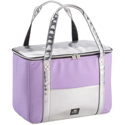 Kühltasche City L in Lavendel-Silber