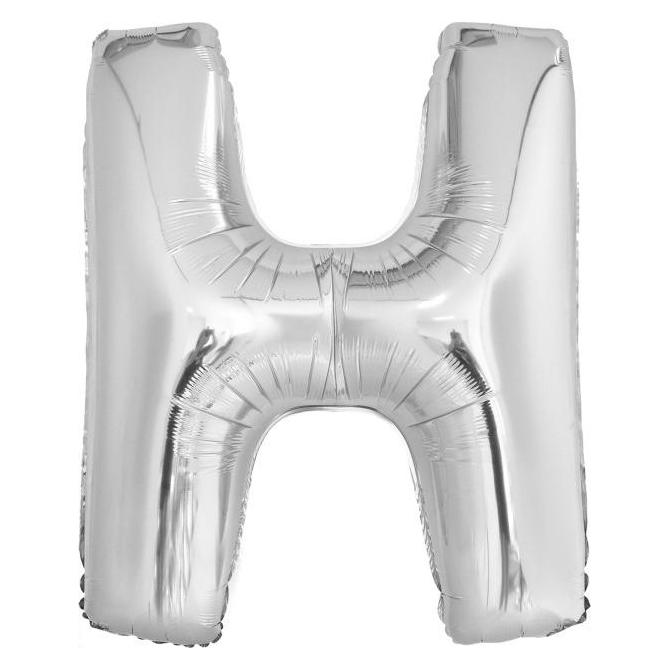 Amscan Folienballon Maxi Buchstabe H silber (5x) (9909557)