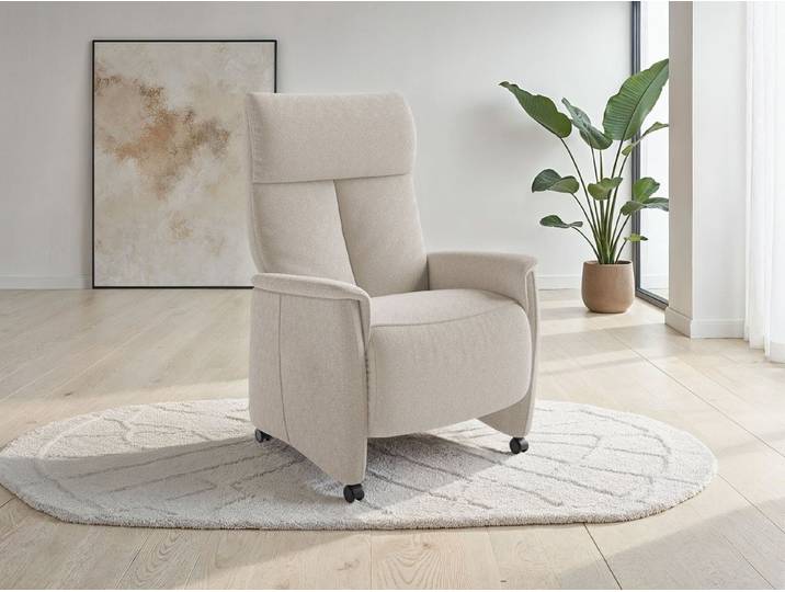 sit&more TV-Sessel Cremona mit Kopfteilverstellung, weitere Funktionen, Ergonomie L: manuelle Fußstütze & Rückenlehne