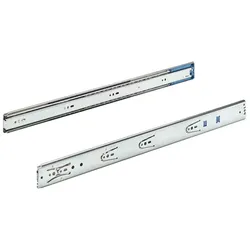 Hettich, Schubladenauszüge, Schubladenschiene Vollauszug 550 mm mit Anschlagdämpfung chromatiert 9126924 2 Stück