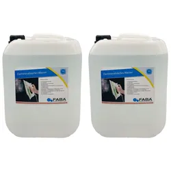 FABA Chemie Demineralisiertes Wasser  2 x 10 Liter Kanister