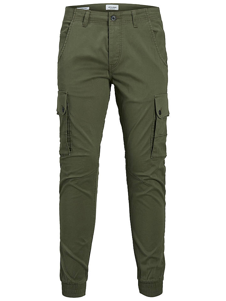 Jack & Jones Cargohose "Paul" in Khaki - W36/L32