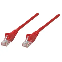 Intellinet Premium Netzwerkkabel, Cat6, S/FTP, 100% Kupfer, Cat6-zertifiziert, LS0H, RJ45-Stecker/RJ45-Stecker, 1,5 m, rot