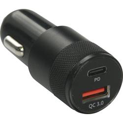 IWH Quick Dual USB-C® Auto Ladestecker 3A Belastbarkeit Strom max.=3 A 12 V, 24 V 019054