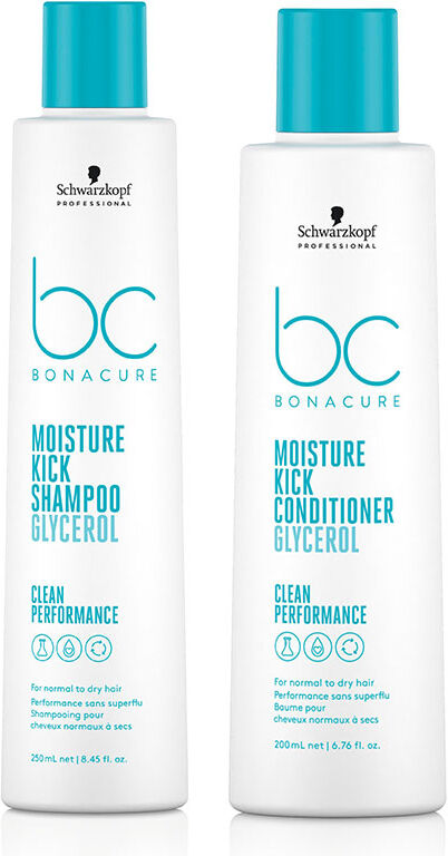 Schwarzkopf BC Clean Moisture Kick Shampoo 250ml and Conditioner 200ml