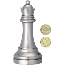 Huzzle Cast Chess Puzzle - Queen - silver