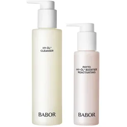 300ml BABOR CLEANSING HY-ÖL Cleanser & Phyto HY-ÖL Booster Reactivating Set (Cleanser 200ml + Booster 100ml)