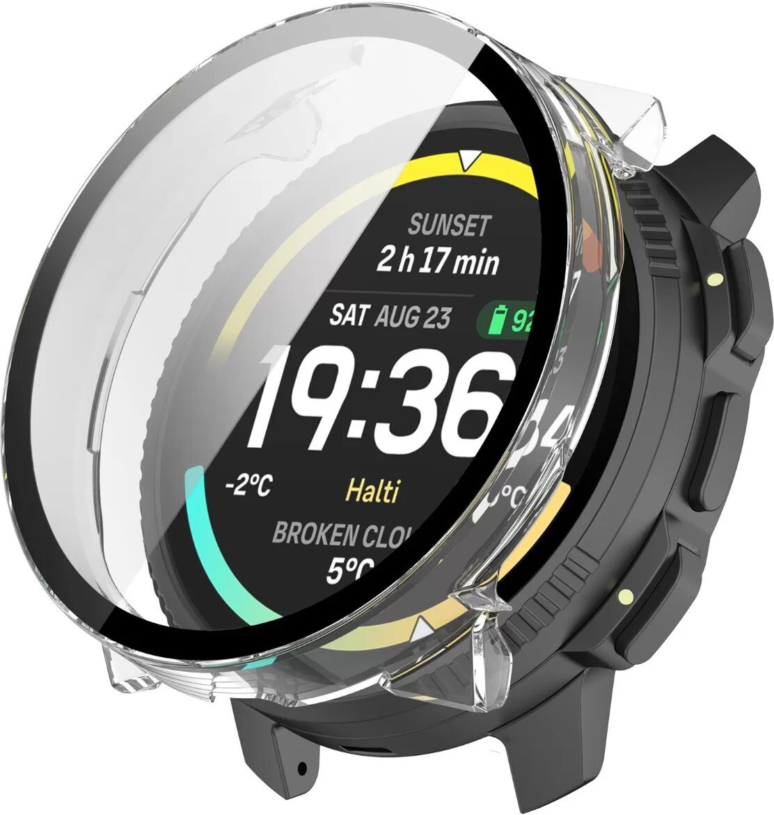 INF Schutzhülle kompatibel mit Suunto Vertical 2, PC-Hartglas Integrierte Hülle Transparent