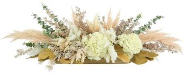 Creative Labs Floral Centerpiece with Hydrangeas, Eucalyptus and Pampas
