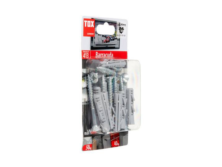 Tox Spreizdübel Barracuda mit Schraube ⌀ 8 mm 10 Stück
