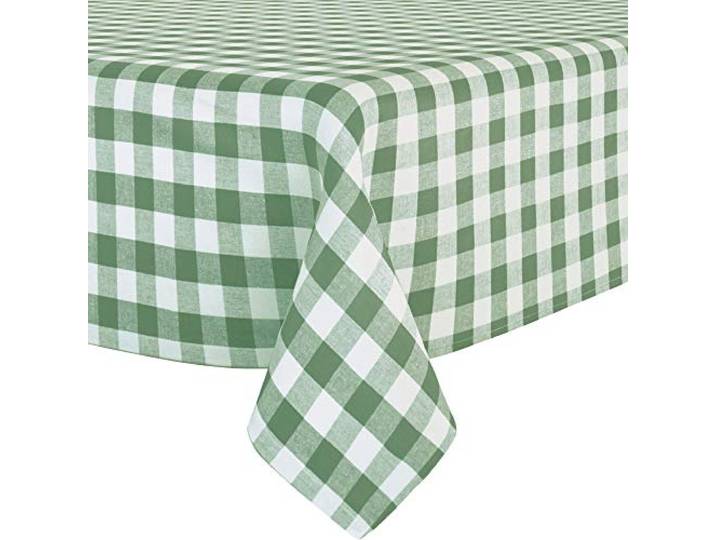 REDBEST Tischwäsche Tischdecke Landhaus karo Nashville grün Größe 130x170 cm - strapazierstark, langlebig, glattes Gewebe, mit Kuvertsaum (weitere Farben, Größen)
