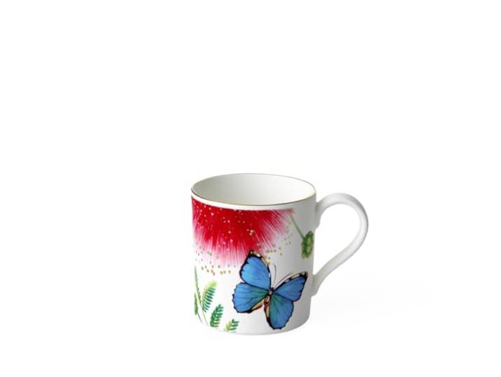 Villeroy und Boch - Amazonia Kaffeetasse, edler Kaffeebecher aus Premium Bone Porzellan im Design des farbenfrohen Regenwaldes, spülmaschinenfest, 210 ml