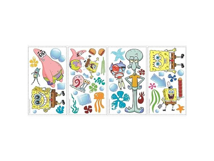 RoomMates Herpositioneerbare Muurstickers voor kinderen - Spongebob Squarepants