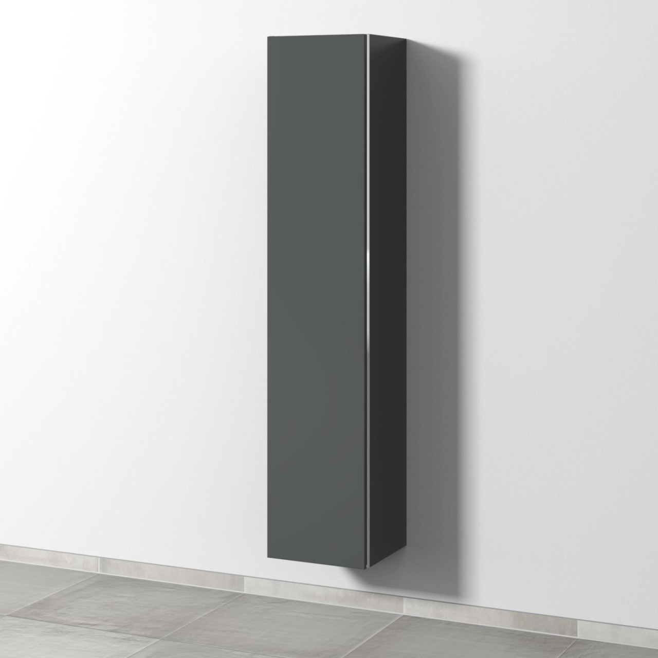 Sanipa 3way Hochschrank mit 1 Tür, Anthrazit-Matt BR10822