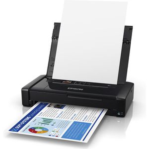 Epson WorkForce WF-110W Tintenstrahldrucker, bis A4, Patronensystem, mit WLAN, mobil mit Akku