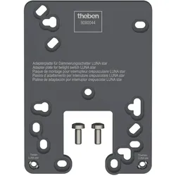 THEBEN Montageplatte anthrazit Aluminium L78mm H6mm Adapterplatte Luna Star AN B106,4mm