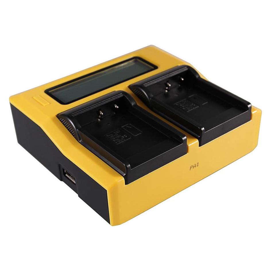 Patona Dual LCD USB Ladegerät f. Casio NP-110 Exilim EXH30 EX-H30 EXZ2000 EX-Z2000 EXZ2300 (Kamera Akku Ladegerät) (34668277)