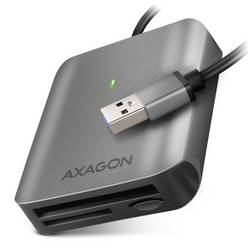 AXAGON CRE-S3 Externer Speicherkartenleser / Hub USB-A (USB 3.0) Grau, Schwarz