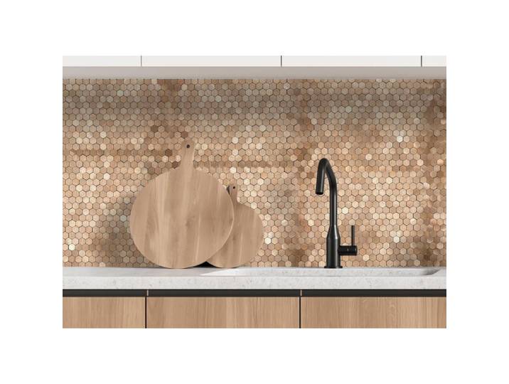 Lot De 12 Crédences Adhésives Rigides Mosaïque Bronze 31\,2 X 31\,8 Cm - 1\,19 M² - Livraison Gratuite