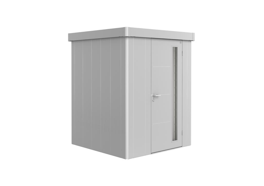 BIOHORTGARTE Gerätehaus Neo 1A Standardtür silber-metallic 16904197
