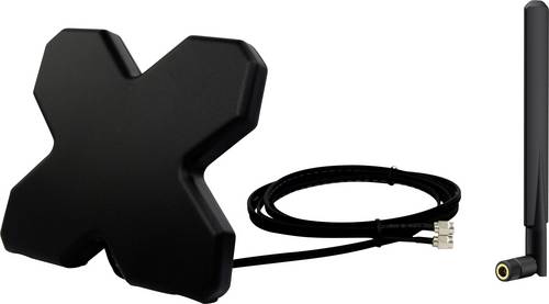 Wittenberg Antennen LTE, WLAN, Portabel Antennenset für Router Antenne 1 LTE Twin Kabel 2m K-103521 Antenne 5 dBi