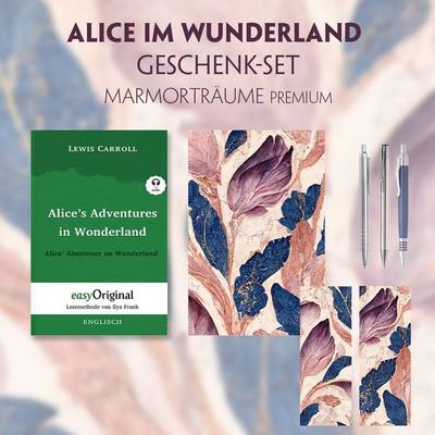 Alice im Wunderland Geschenkset (Hardcover + Audio-Online) + Marmorträume Premium, Set von Lewis Carroll, EasyOriginal Verlag, 978-3-99112-831-1