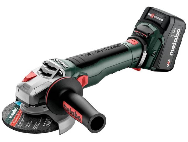 Metabo WB 18LT BL 11-125 Quick Akku-Winkelschleifer 18V (mit 2x Akkus) 613054650